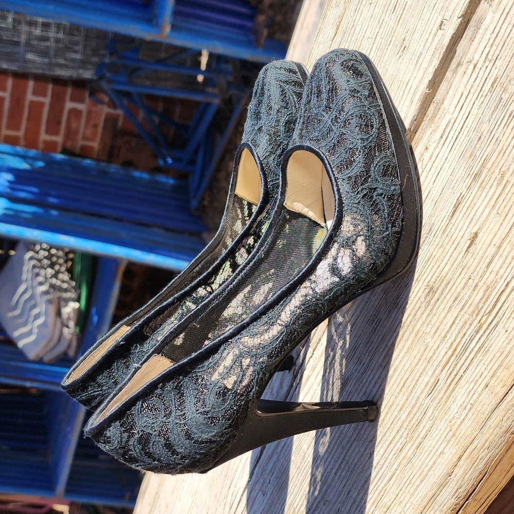 Nine West Lace Heels 6.5